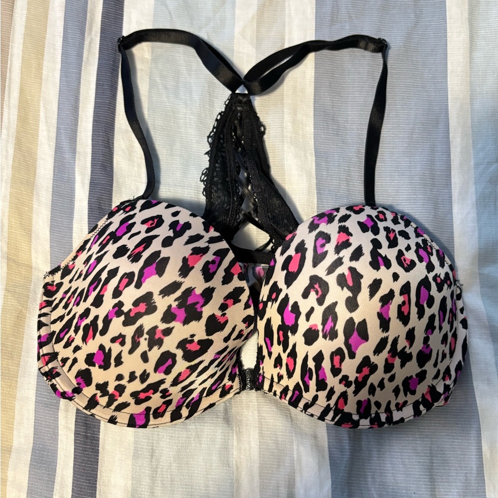 🚨3X$30🚨 Leopard Print Lace Racerback Bra